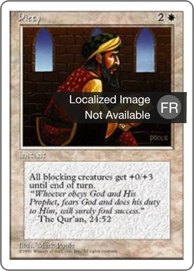 Piété — Fourth Edition — Magic: The Gathering