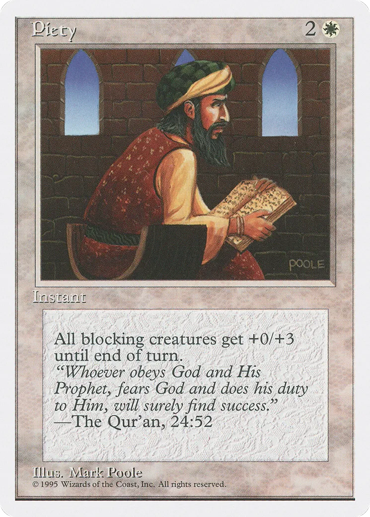 Piété — Fourth Edition — Magic: The Gathering