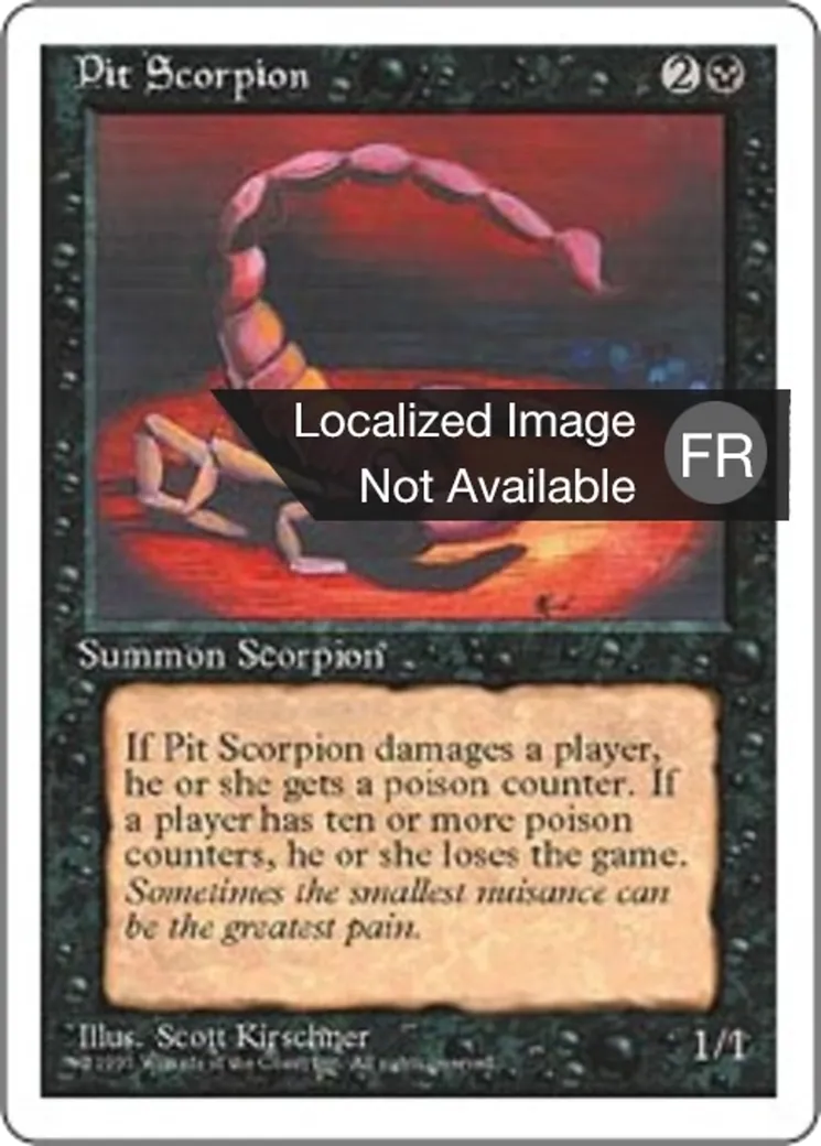 Scorpion de l'Abîme — Fourth Edition — Magic: The Gathering