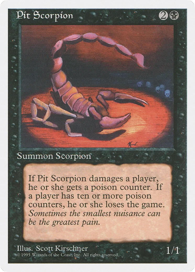 Scorpion de l'Abîme — Fourth Edition — Magic: The Gathering