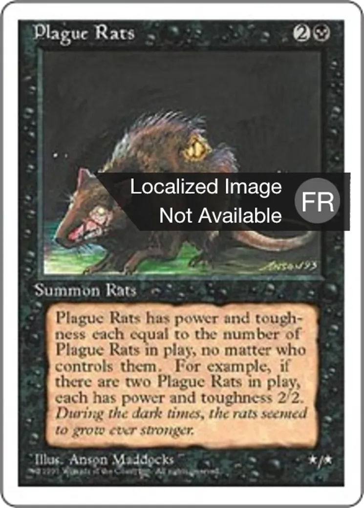 Rats de la peste — Fourth Edition — Magic: The Gathering