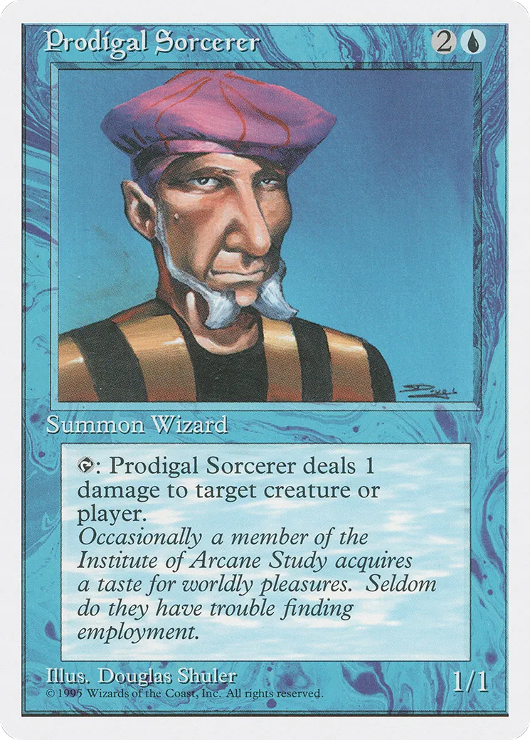 Sorcier sybarite — Fourth Edition — Magic: The Gathering