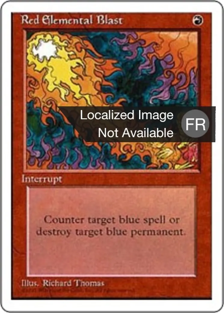 Salve élémentaire rouge from Fourth Edition - Magic: The Gathering