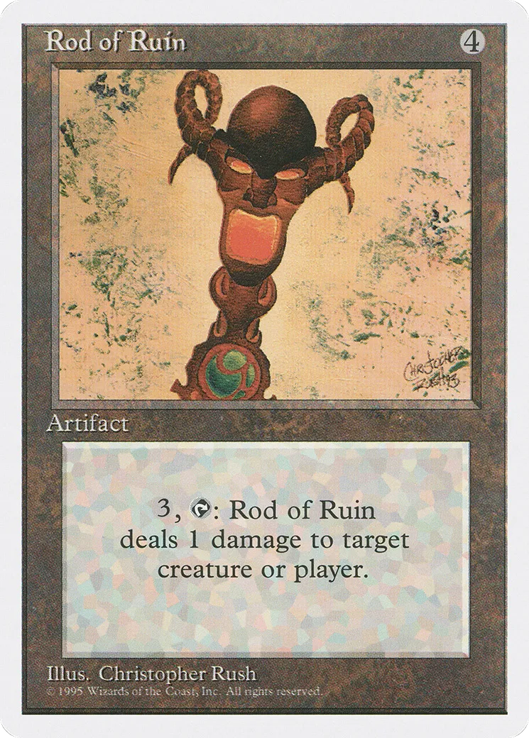 Rod of Ruin — Fourth Edition — Magic: The Gathering