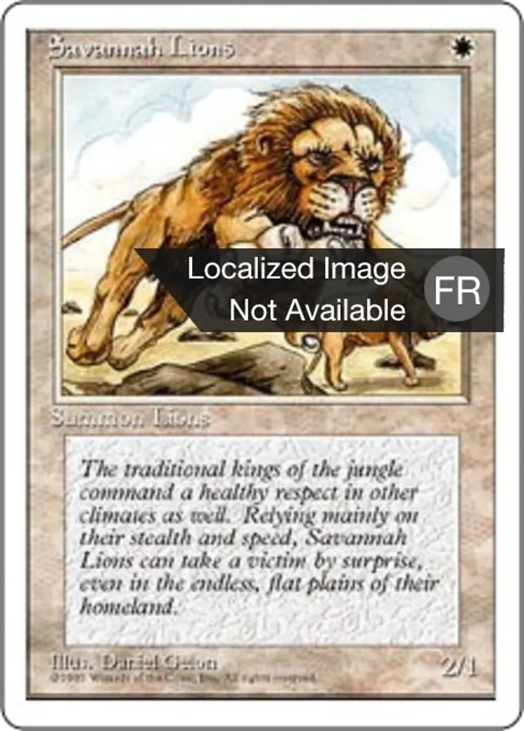 Lions des savanes — Fourth Edition — Magic: The Gathering