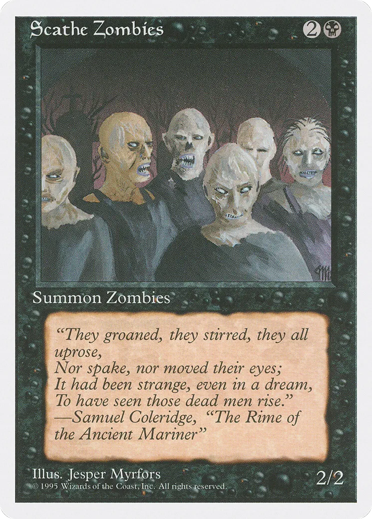 Zombies dévastateurs — Fourth Edition — Magic: The Gathering
