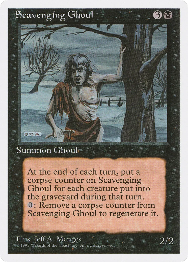 Scavenging Ghoul — Fourth Edition — Magic: The Gathering