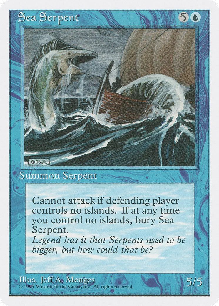 Grand serpent de mer — Fourth Edition — Magic: The Gathering