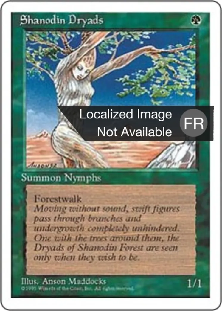 Dryades de Shanod — Fourth Edition — Magic: The Gathering