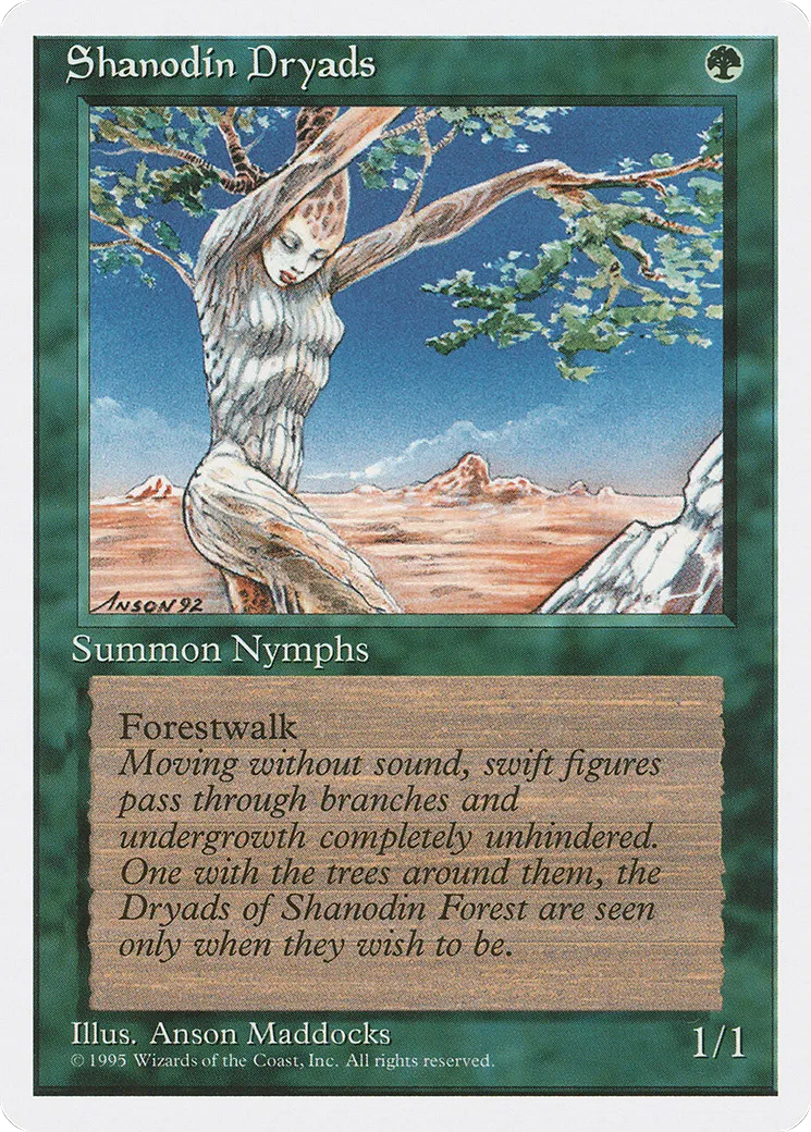 Dryades de Shanod — Fourth Edition — Magic: The Gathering