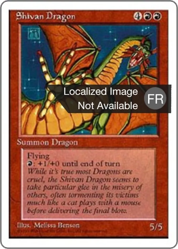 Dragon shivân — Fourth Edition — Magic: The Gathering