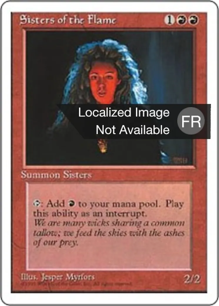 Soeurs de la flamme — Fourth Edition — Magic: The Gathering