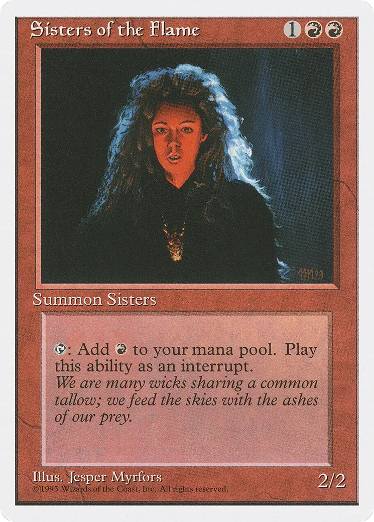 Soeurs de la flamme — Fourth Edition — Magic: The Gathering