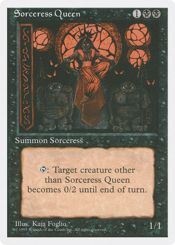 Reine sorcière — Fourth Edition — Magic: The Gathering