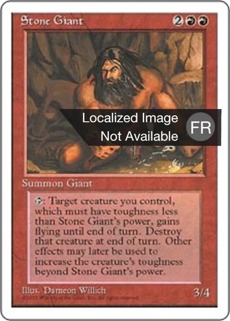 Géant de pierre — Fourth Edition — Magic: The Gathering