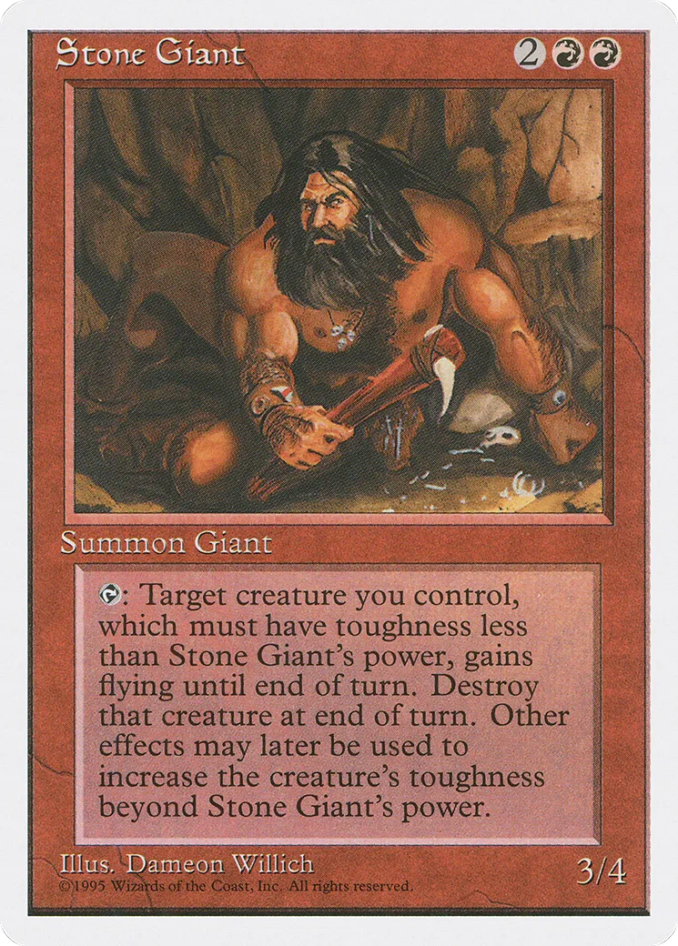 Géant de pierre — Fourth Edition — Magic: The Gathering