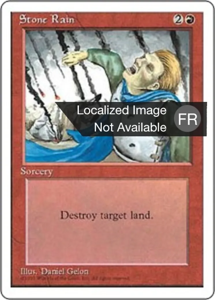 Pluie de pierres — Fourth Edition — Magic: The Gathering