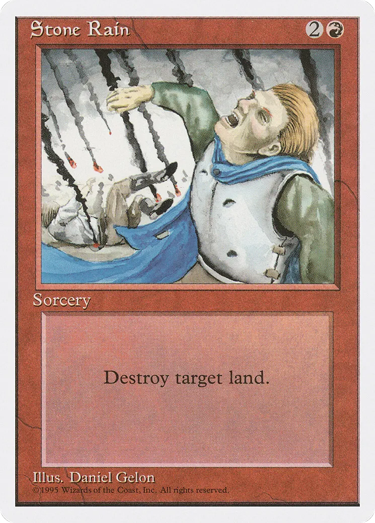 Pluie de pierres — Fourth Edition — Magic: The Gathering