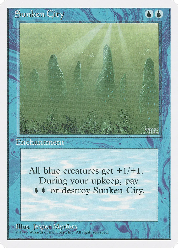 Cité engloutie — Fourth Edition — Magic: The Gathering