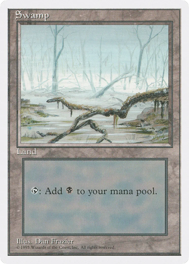 Swamp — Fourth Edition — Magic: The Gathering