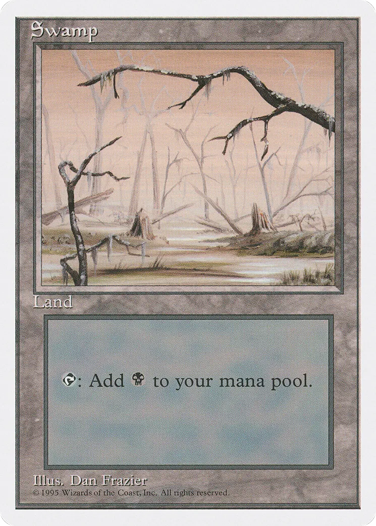 Swamp — Fourth Edition — Magic: The Gathering