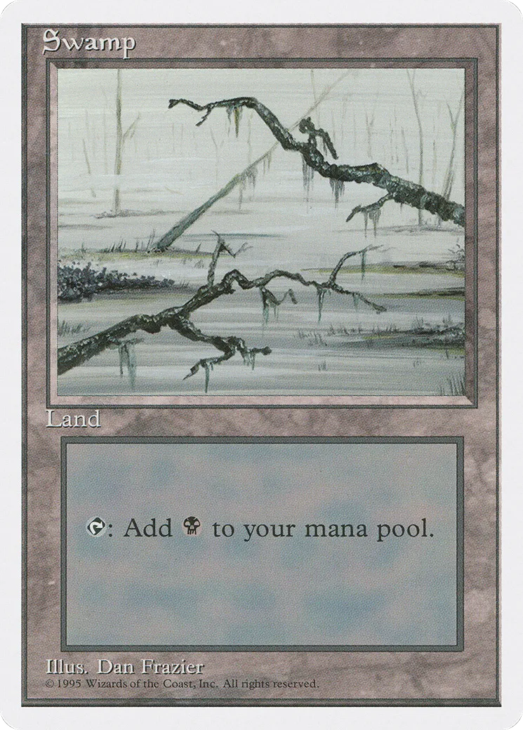 Swamp — Fourth Edition — Magic: The Gathering