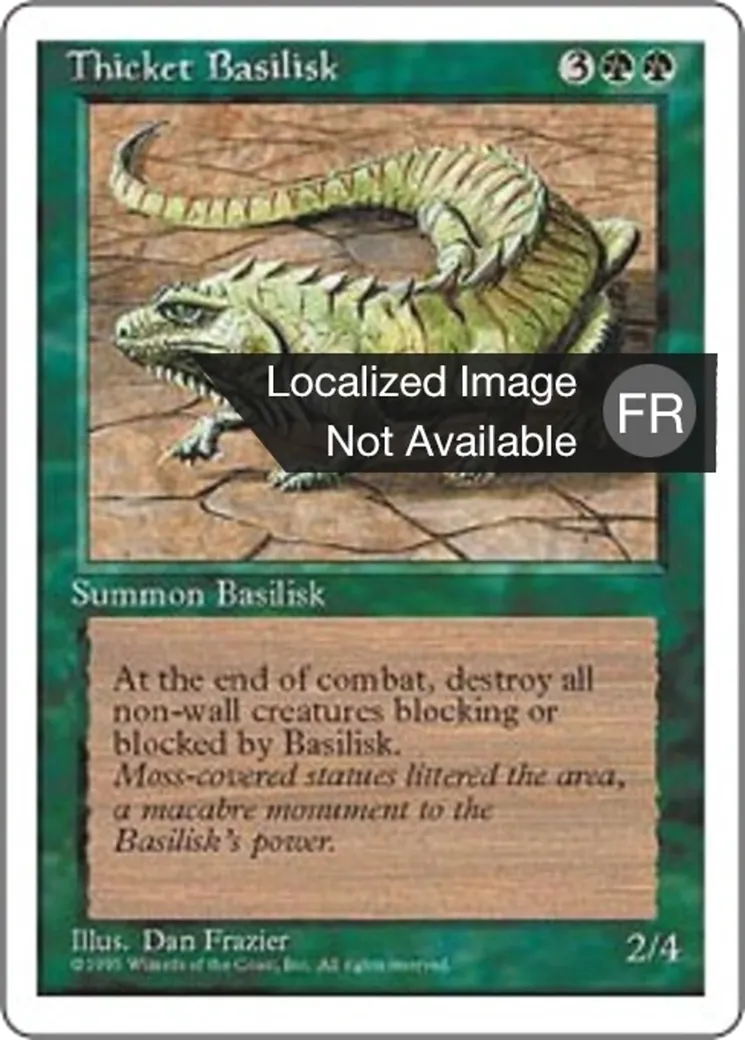 Basilic des halliers — Fourth Edition — Magic: The Gathering