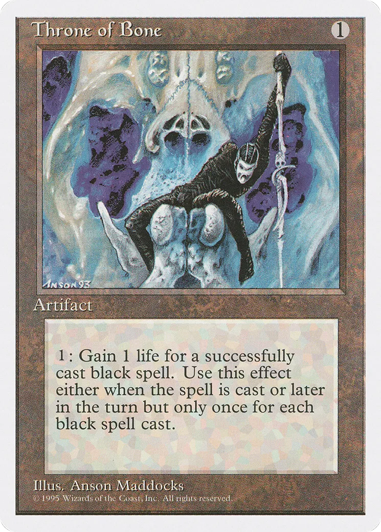 Trône d'os — Fourth Edition — Magic: The Gathering