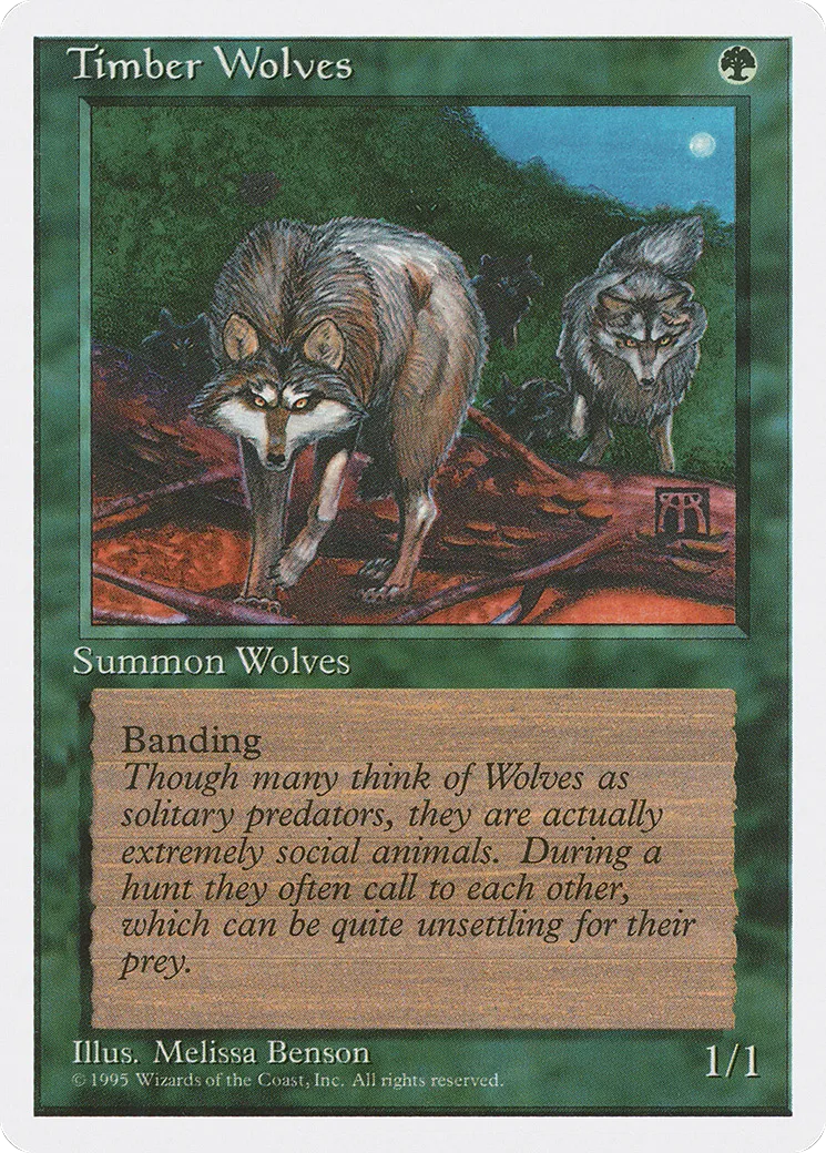 Timber Wolves — Fourth Edition — Magic: The Gathering