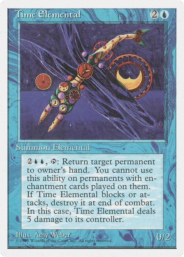 Time Elemental — Fourth Edition — Magic: The Gathering