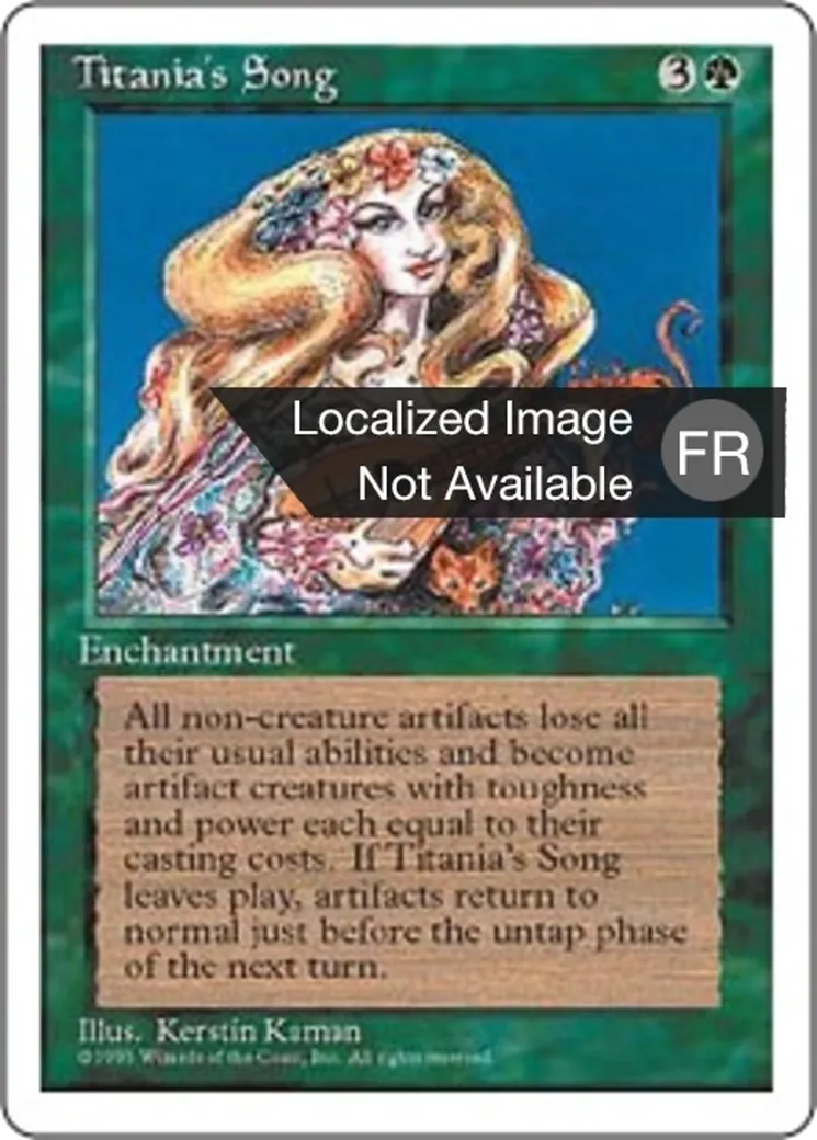 Chanson de Titania — Fourth Edition — Magic: The Gathering