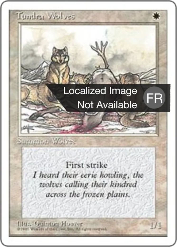 Loups de la toundra — Fourth Edition — Magic: The Gathering