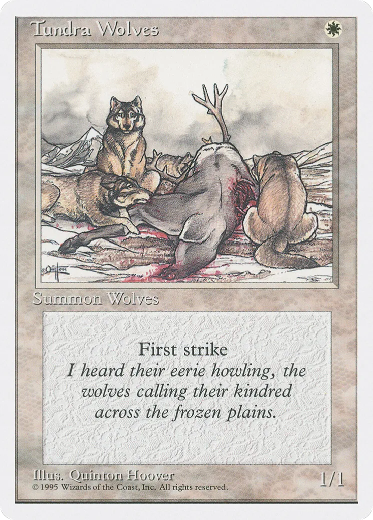 Loups de la toundra — Fourth Edition — Magic: The Gathering
