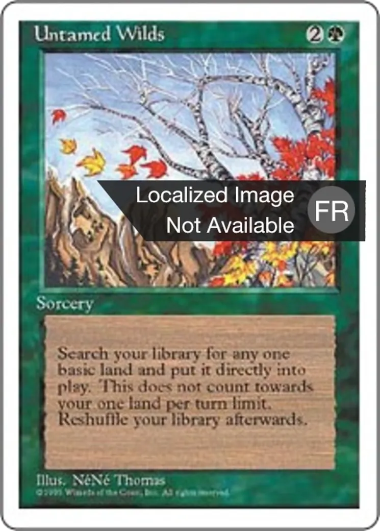 Étendues sauvages — Fourth Edition — Magic: The Gathering