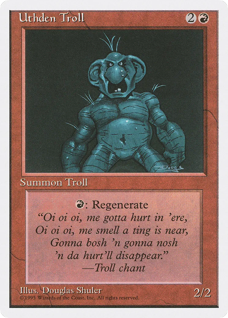 Uthden Troll — Fourth Edition — Magic: The Gathering