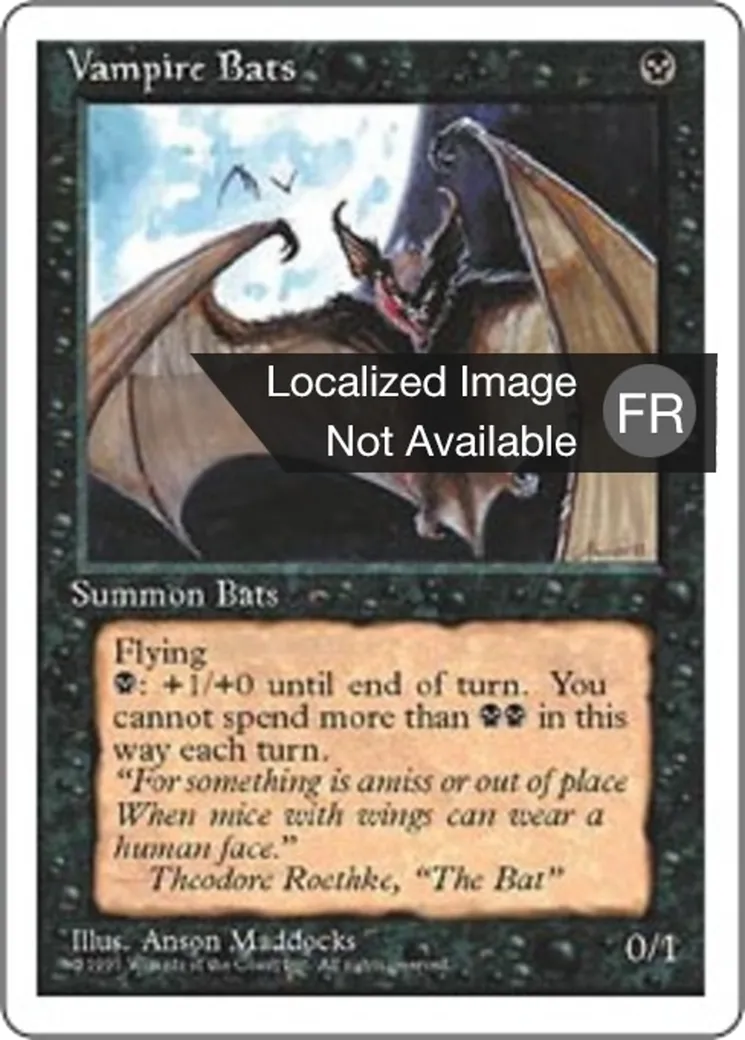 Chauves-souris vampires — Fourth Edition — Magic: The Gathering