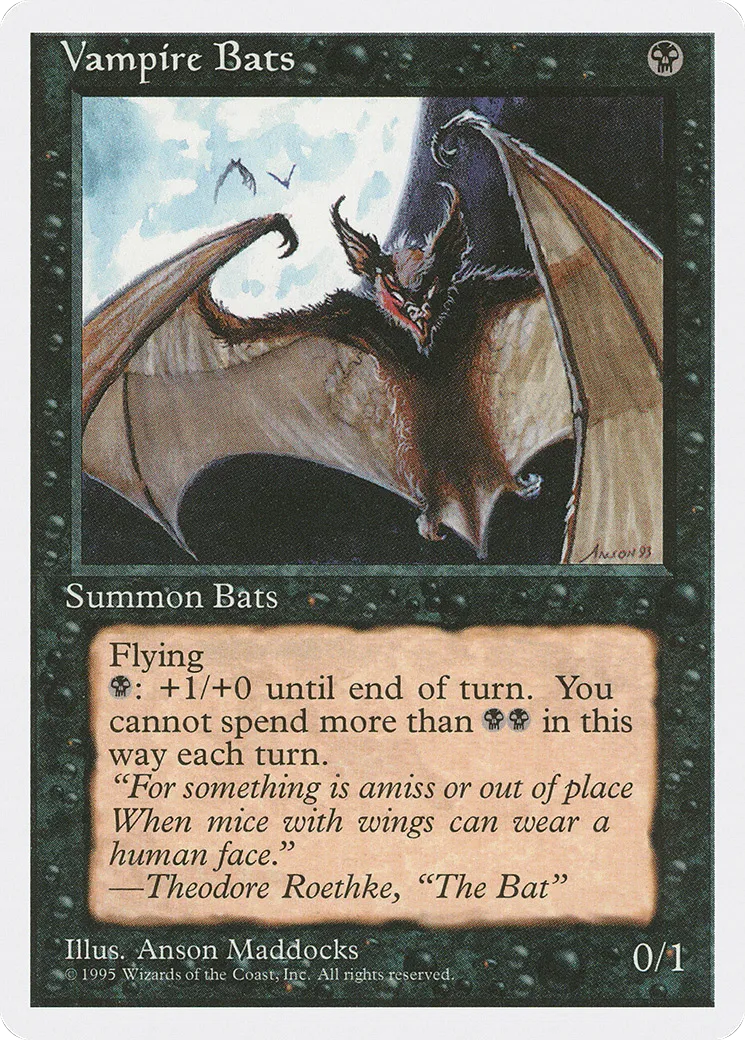 Chauves-souris vampires — Fourth Edition — Magic: The Gathering