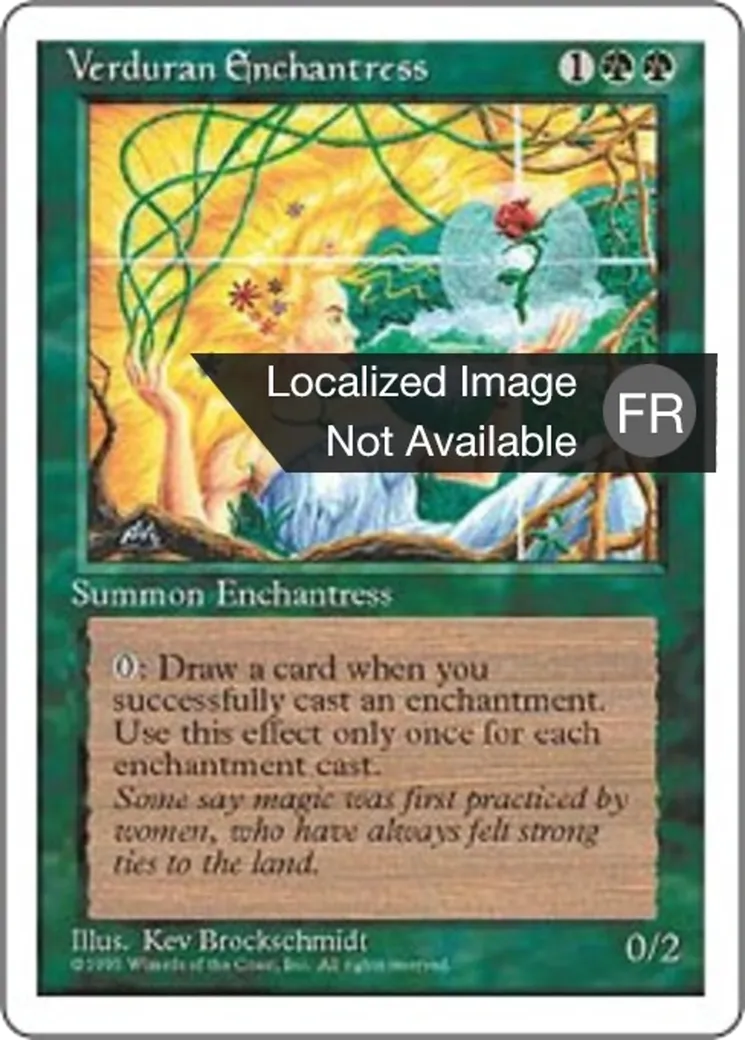 Enchanteresse verduralde — Fourth Edition — Magic: The Gathering