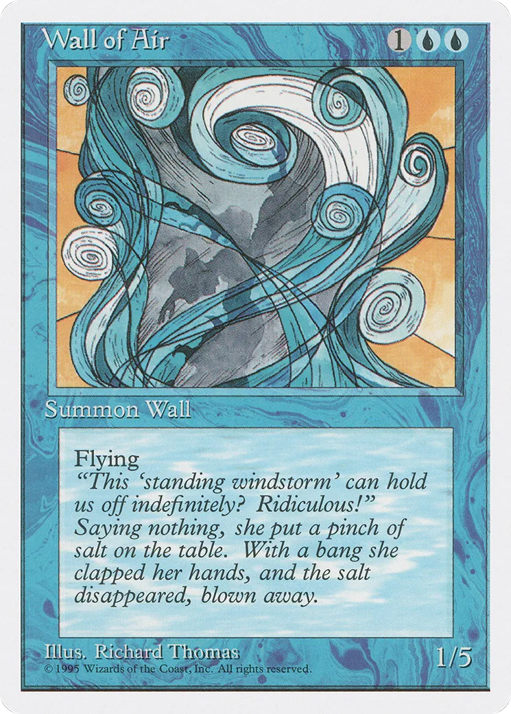 Wall of Air — Fourth Edition — Magic: The Gathering