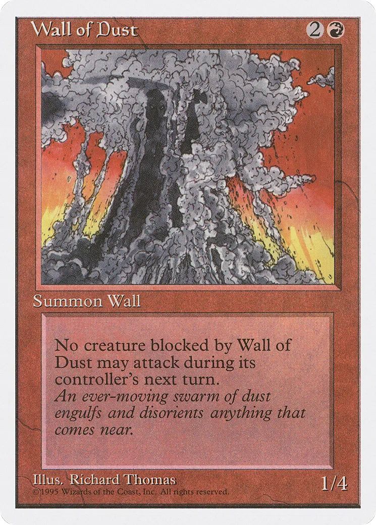 Mur de poussière — Fourth Edition — Magic: The Gathering