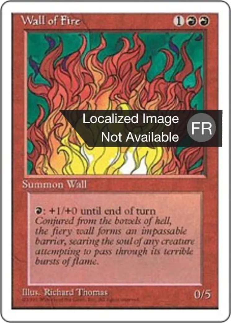 Mur de feu — Fourth Edition — Magic: The Gathering