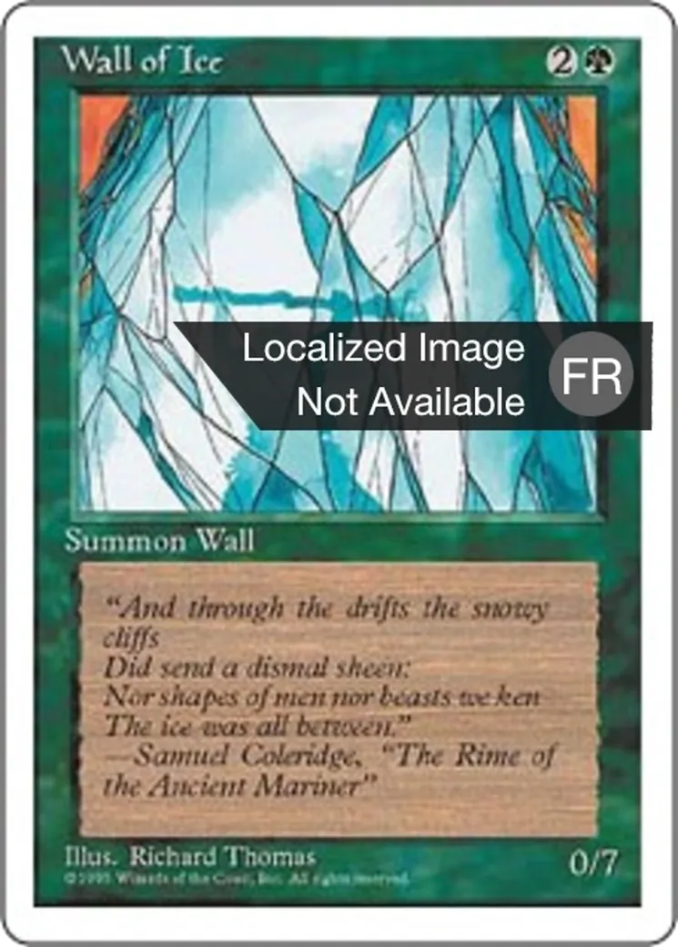 Mur de glace — Fourth Edition — Magic: The Gathering