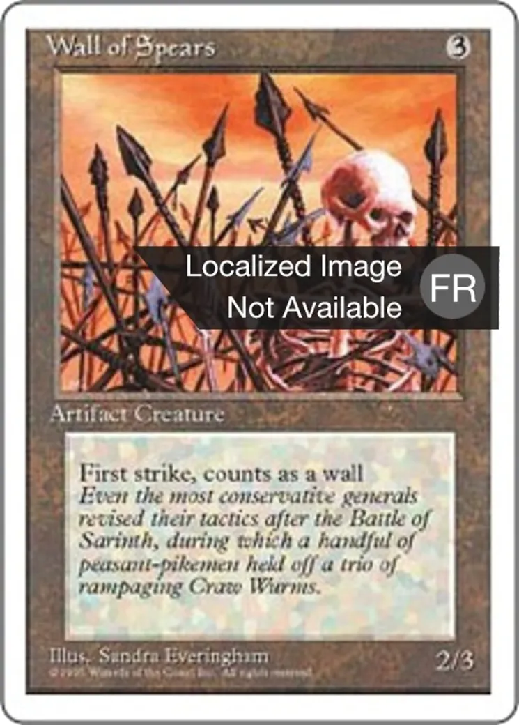 Mur de lances — Fourth Edition — Magic: The Gathering