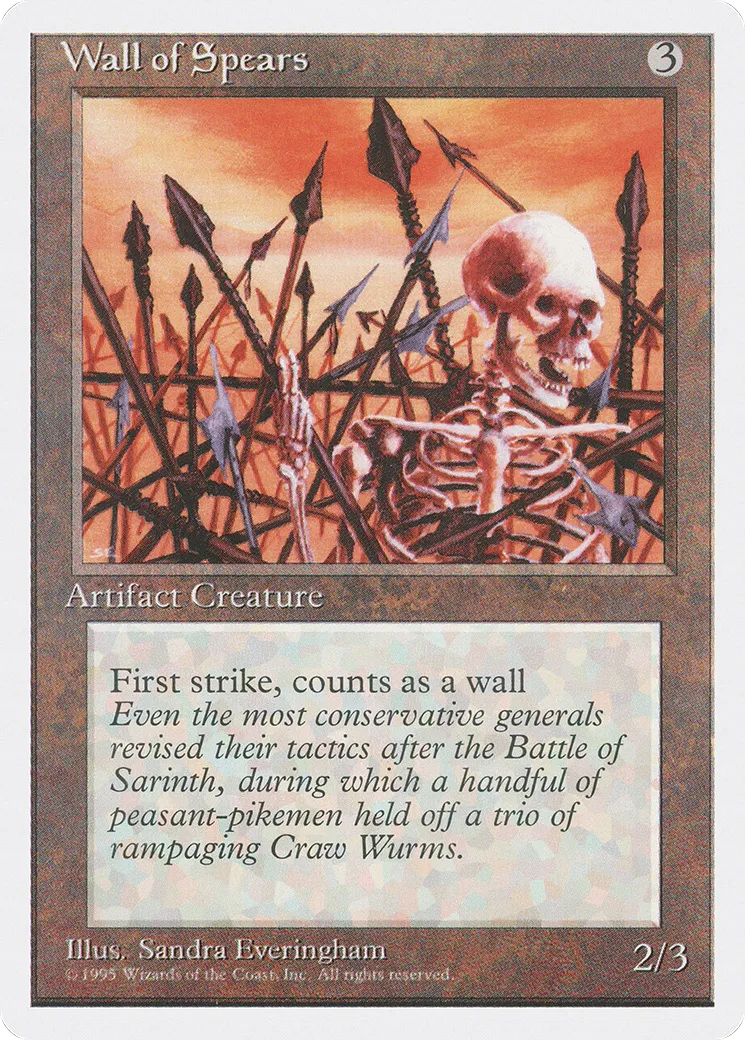 Mur de lances — Fourth Edition — Magic: The Gathering