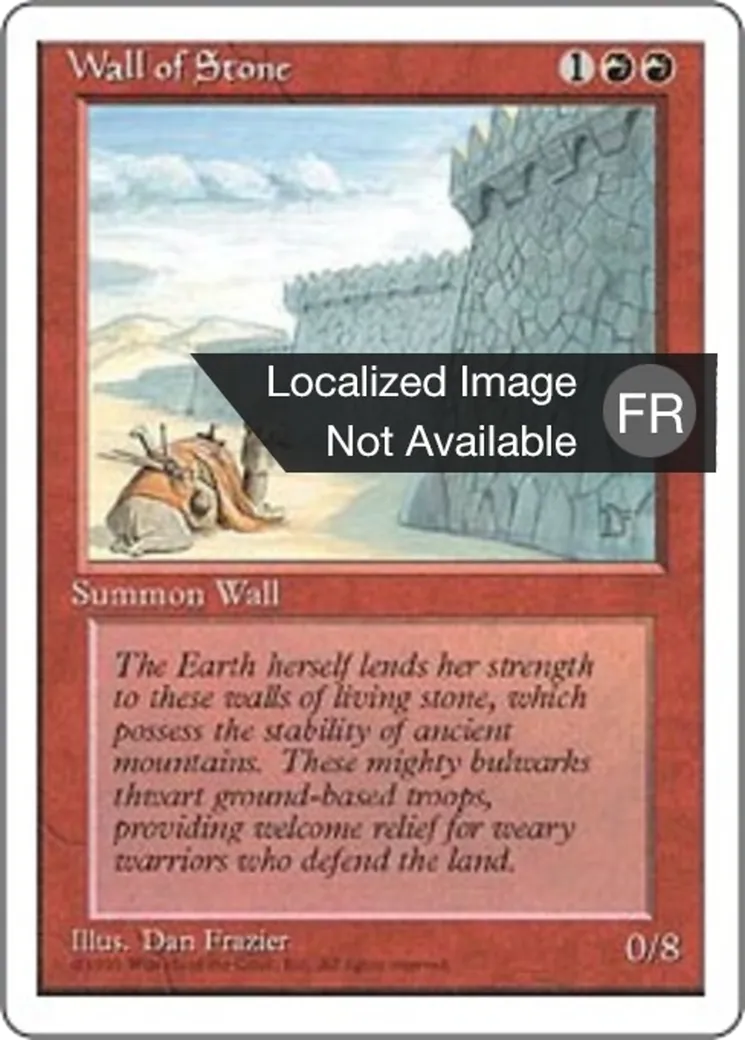 Mur de pierre — Fourth Edition — Magic: The Gathering
