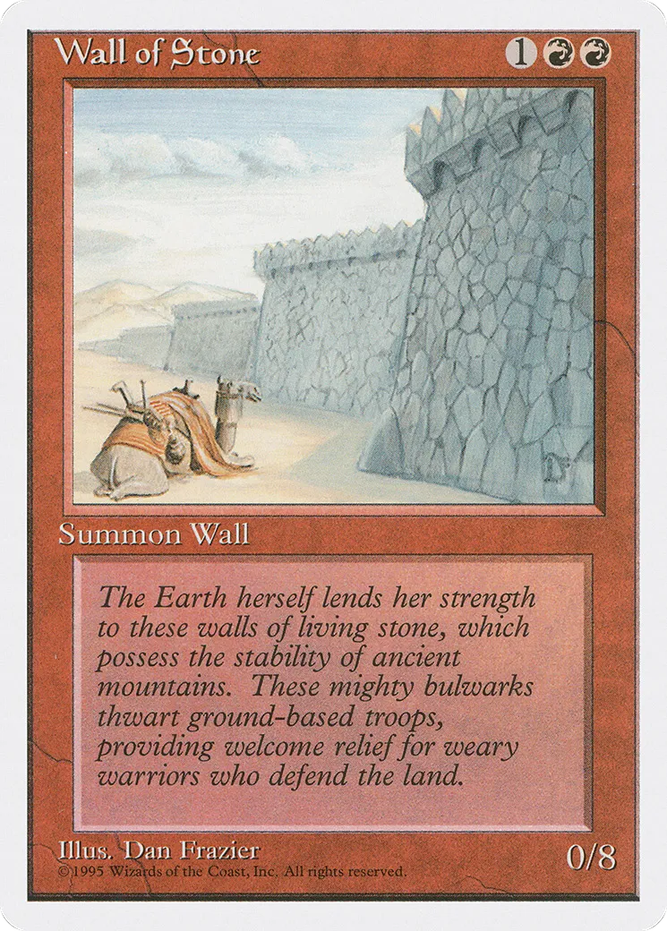 Mur de pierre — Fourth Edition — Magic: The Gathering