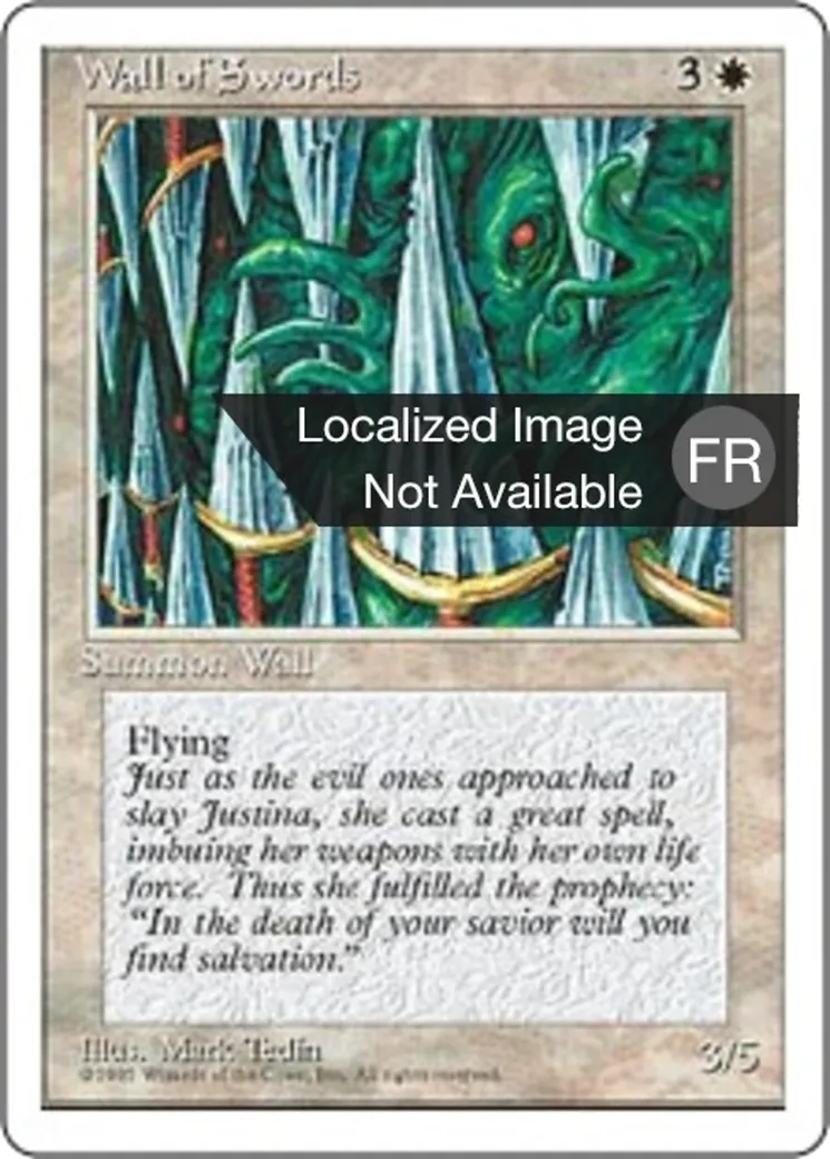 Mur d'épées — Fourth Edition — Magic: The Gathering