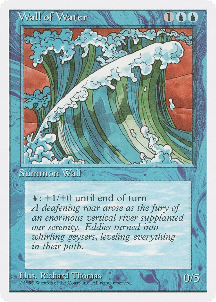 Mur d'eau — Fourth Edition — Magic: The Gathering