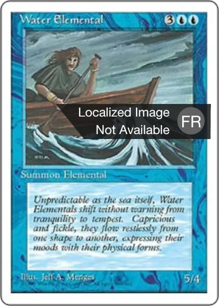 Elémental d'eau — Fourth Edition — Magic: The Gathering