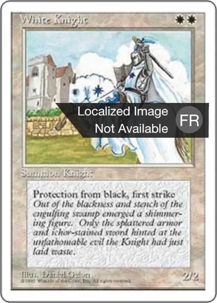 Chevalier blanc — Fourth Edition — Magic: The Gathering